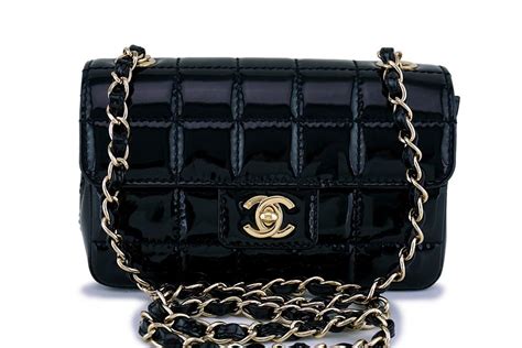 chanel patent extra mini|chanel handbags white and black.